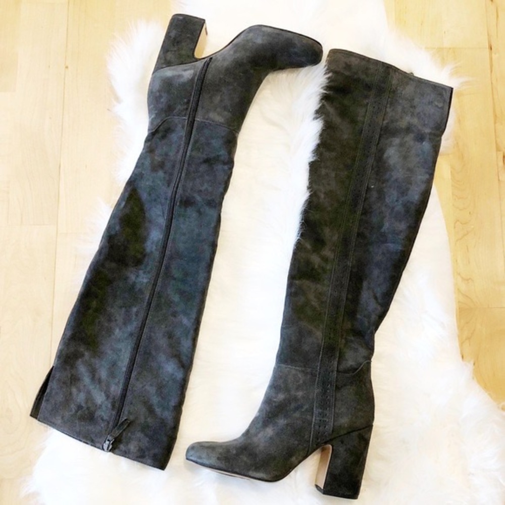 Franco Sarto Suede Over the Knee Boots